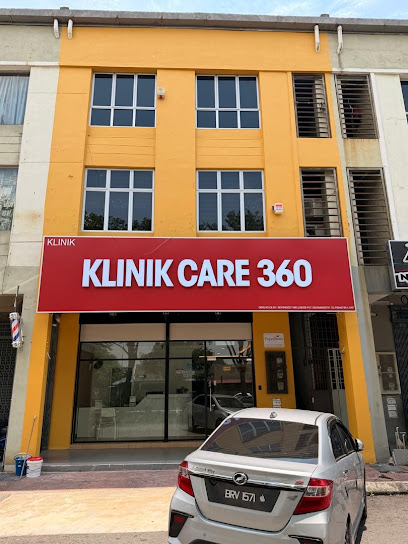 Klinik Care 360 Klang — the yellow shophouse with the red signboard at Telok Gadong Besar